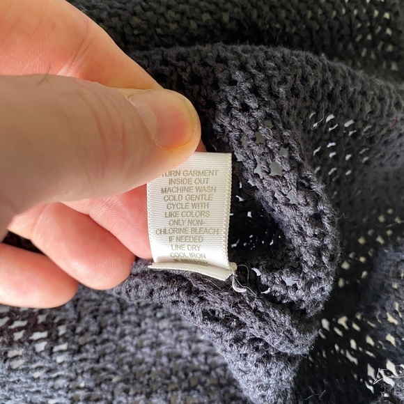 C.J. Banks by Christopher & Banks 3/4 Sleeve Open Knit Cardigan Top Size 2X - Picture 11 of 12